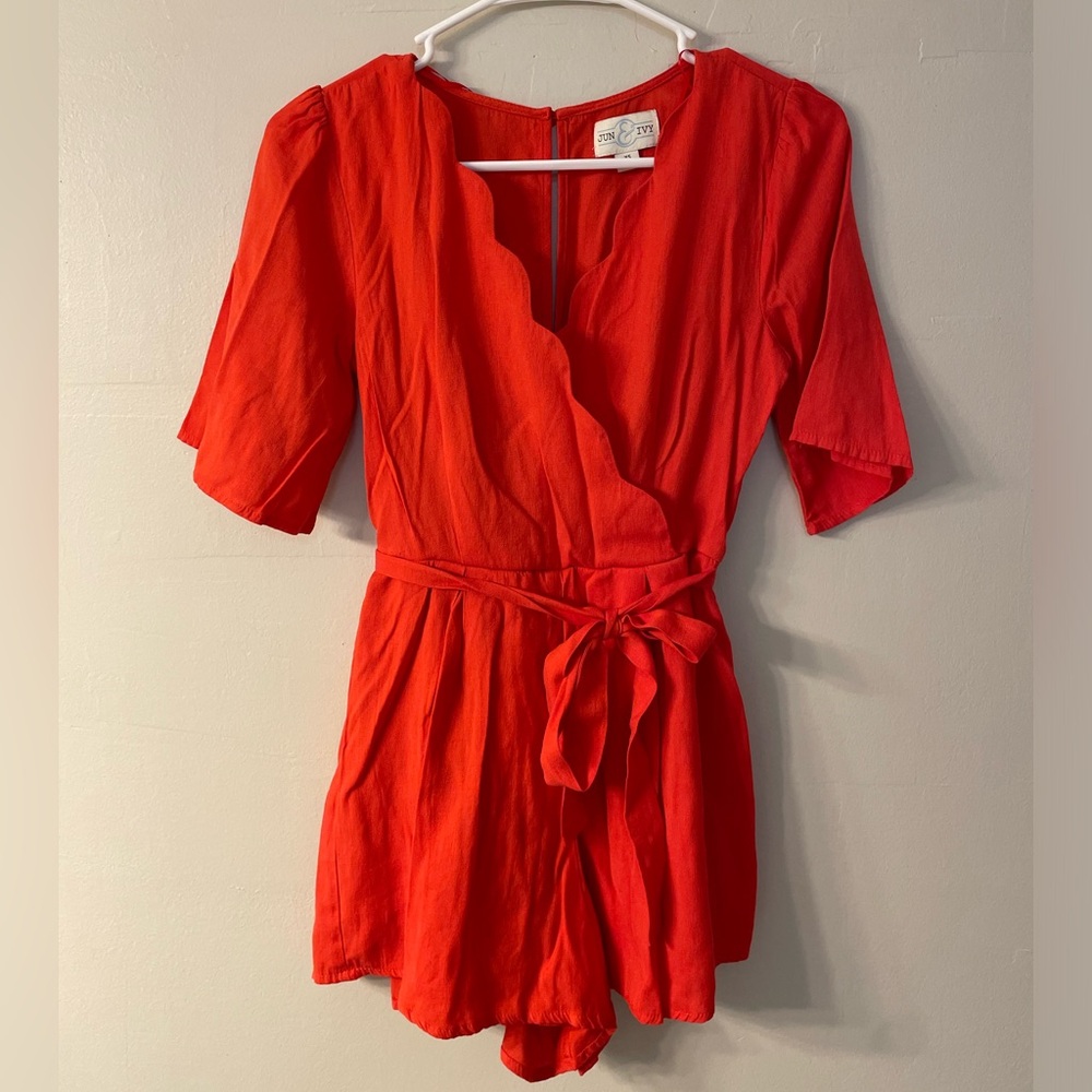 Jun & Ivy Women’s XS Red Romper, Dress, Jumpsuit